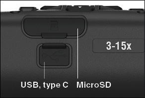 MicroSD and USB C Ports